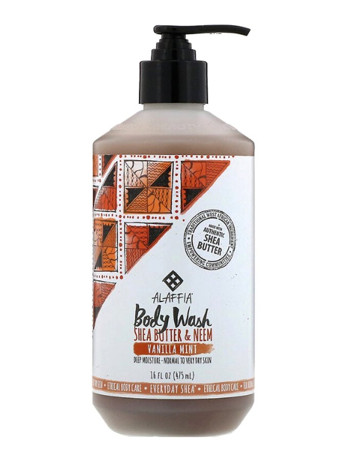 Vanilla And Mint Body Wash 475ml