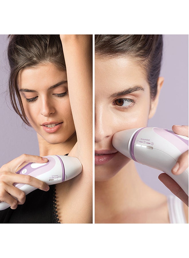 IPL Silk-expert PL 3111, hair removal system for use on body and face, 300,000 flashes with 3 extras : Precision head, Venus razor and premium bag White/Lilac - image 4