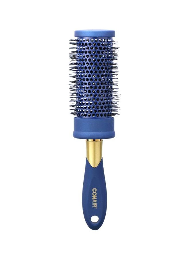 Velvet Touch Round Hair Brush Blue/Gold/Black