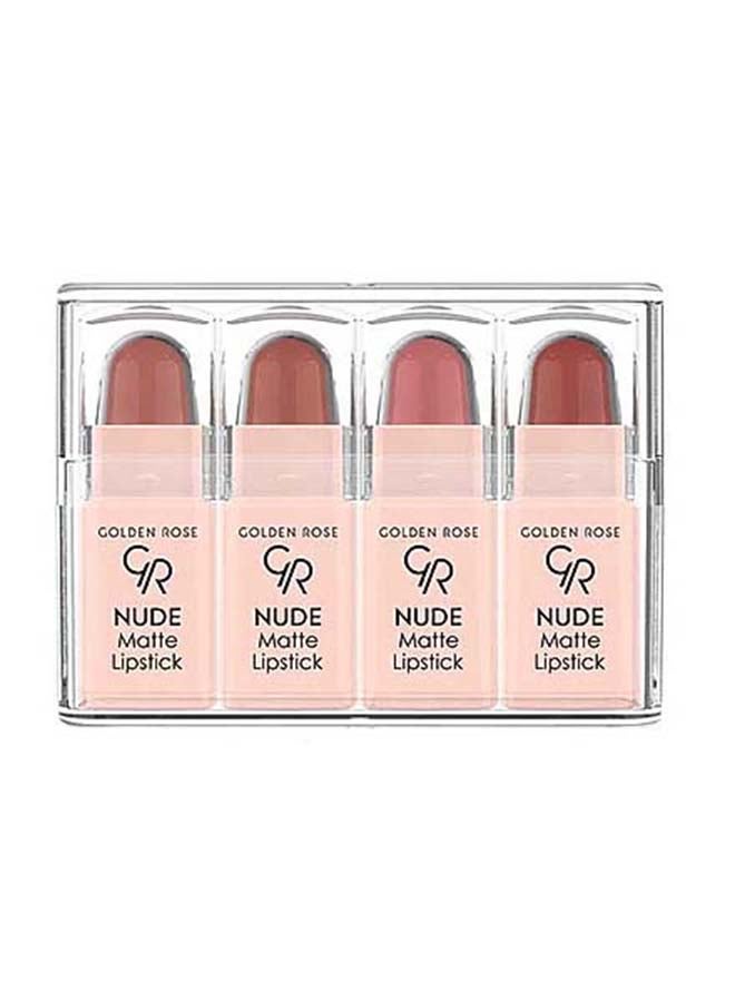 4-Piece Matte Lipstick Set Multicolour