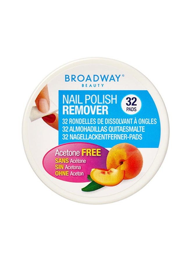 Pack Of 32 Nail Polish Remover Pads White