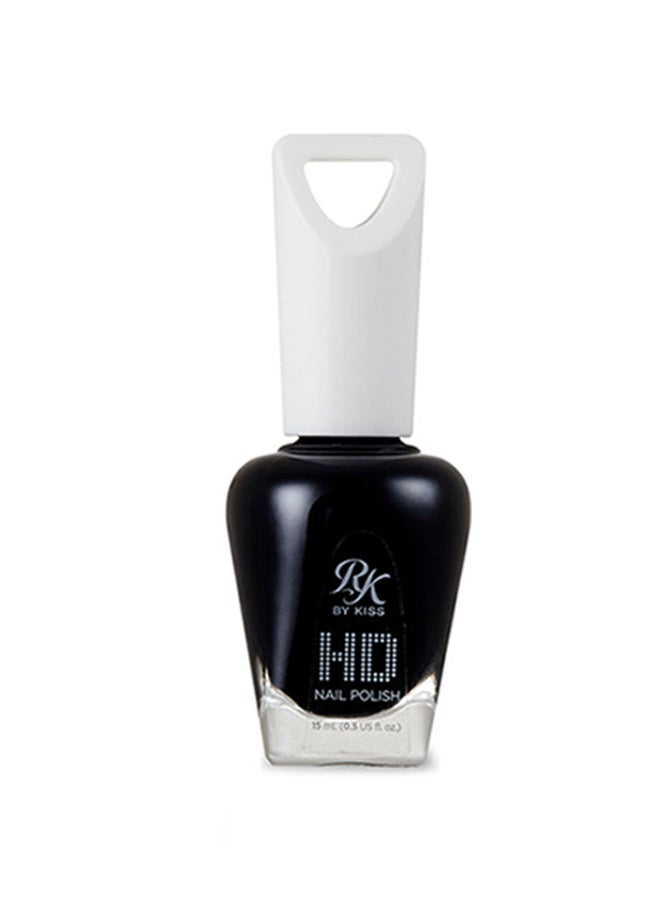 HD Nail Polish HDPC17 Pitch Black Darkness