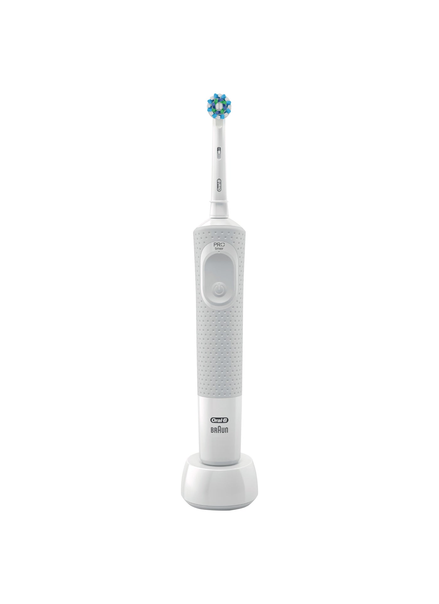 Vitality 100 Cross Action rechargeable Toothbrush White - image 2