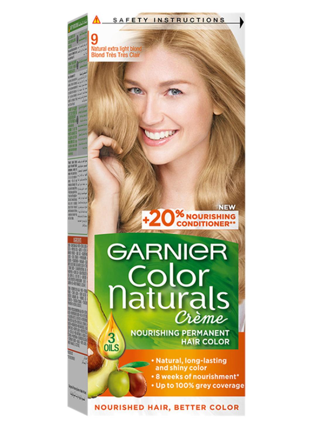 Color Naturals Permanent Hair Color 9 extra light blonde 112ml