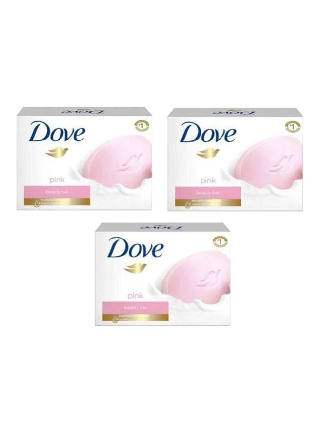 3-Piece Pink Beauty Cream Bar Set 135grams