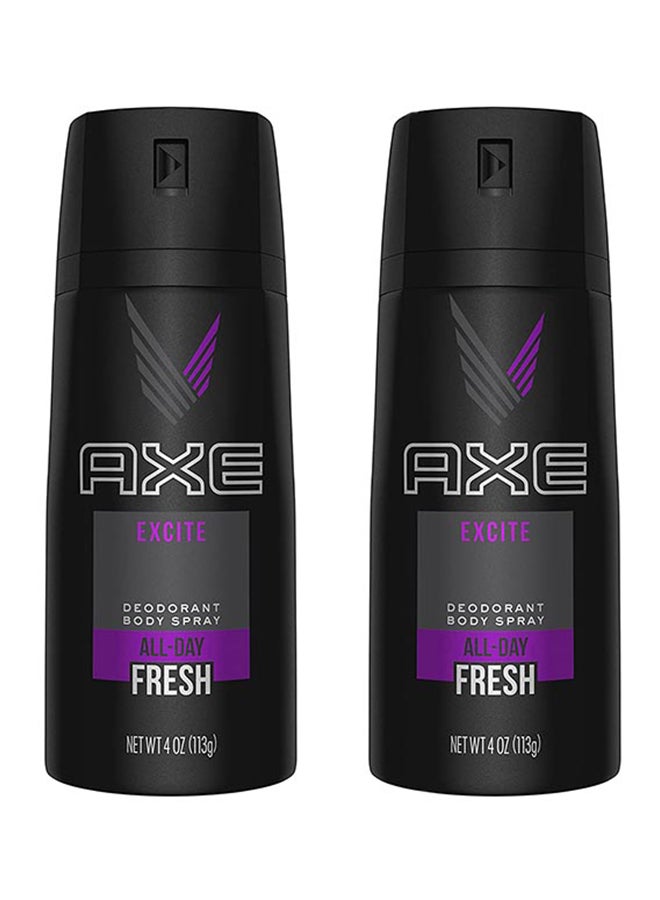 2-Piece Excite Body Deodorant Spray