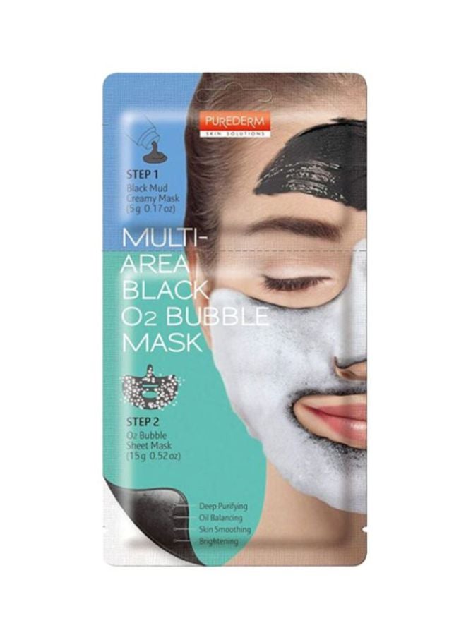 Multi-Area Black O2 Bubble Mask 20grams