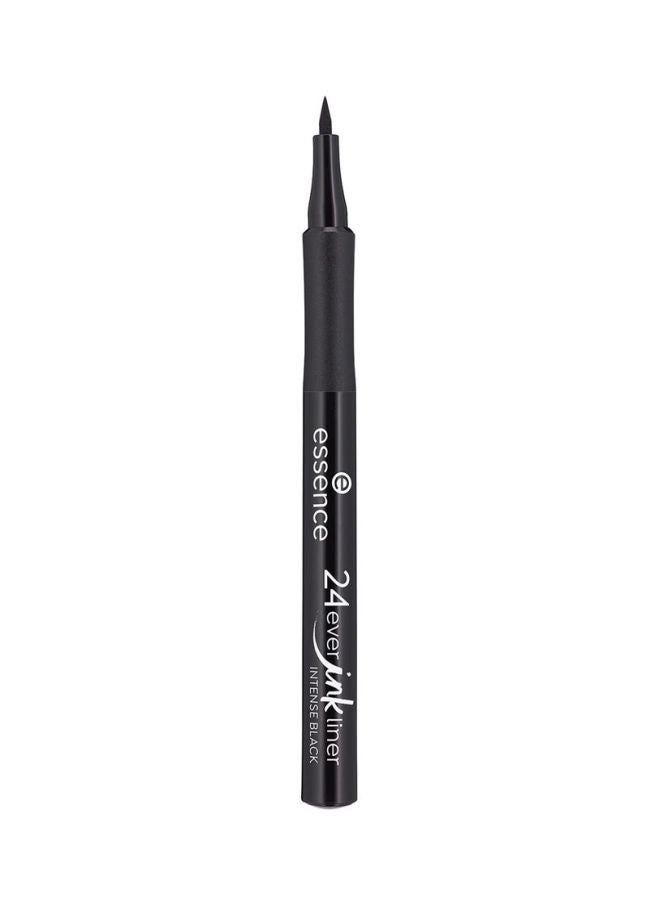 24Ever Ink Liner | 01 Intense Black | Longlasting Waterproof Smudgeproof Eyeliner | Precise Fine Tip Liquid Liner | Bold Pigmented Eye Makeup | Matte Finish Beauty Cosmetic | 1.2ml 01 Intense Black - image 2