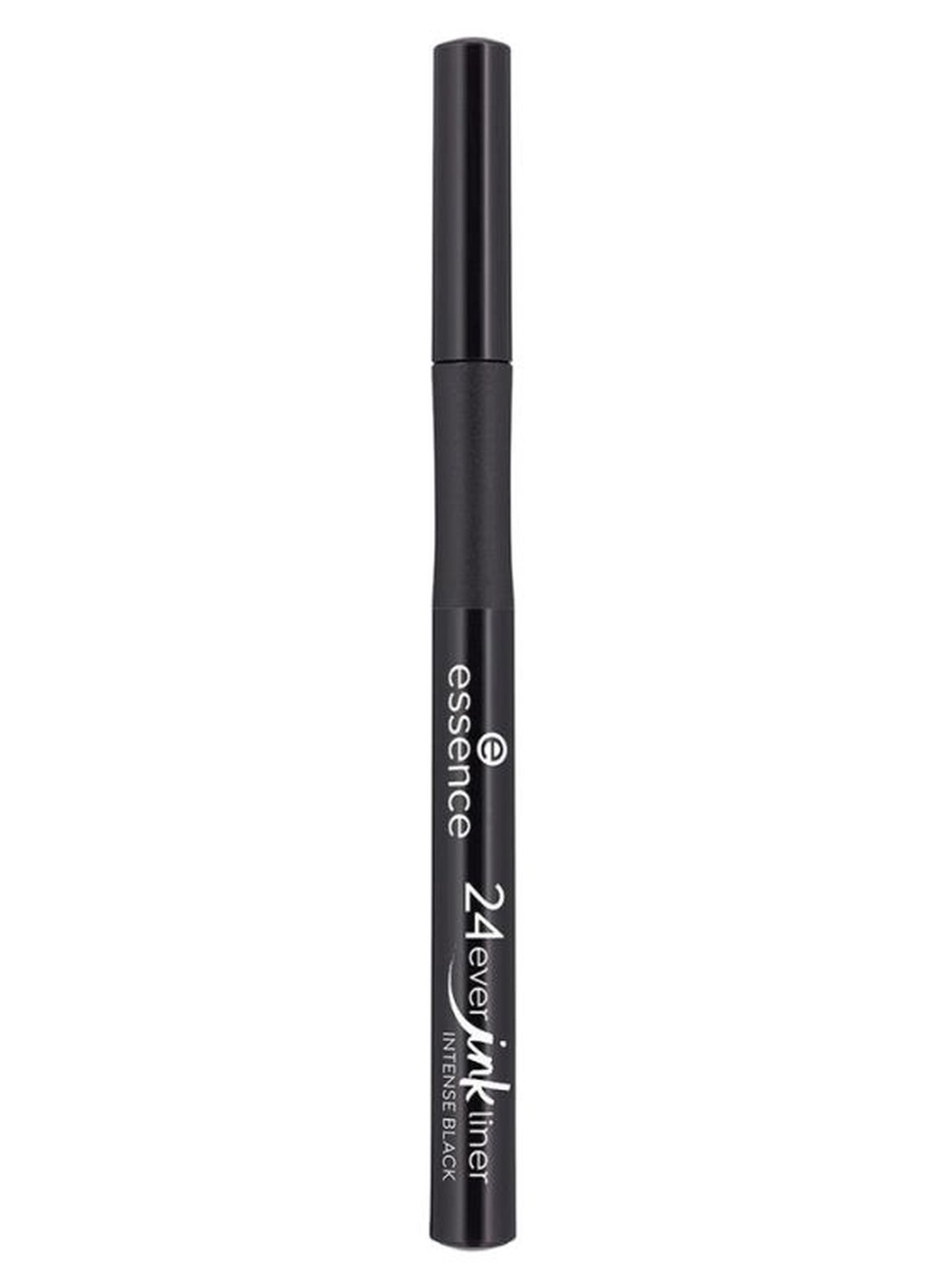 24Ever Ink Liner | 01 Intense Black | Longlasting Waterproof Smudgeproof Eyeliner | Precise Fine Tip Liquid Liner | Bold Pigmented Eye Makeup | Matte Finish Beauty Cosmetic | 1.2ml 01 Intense Black