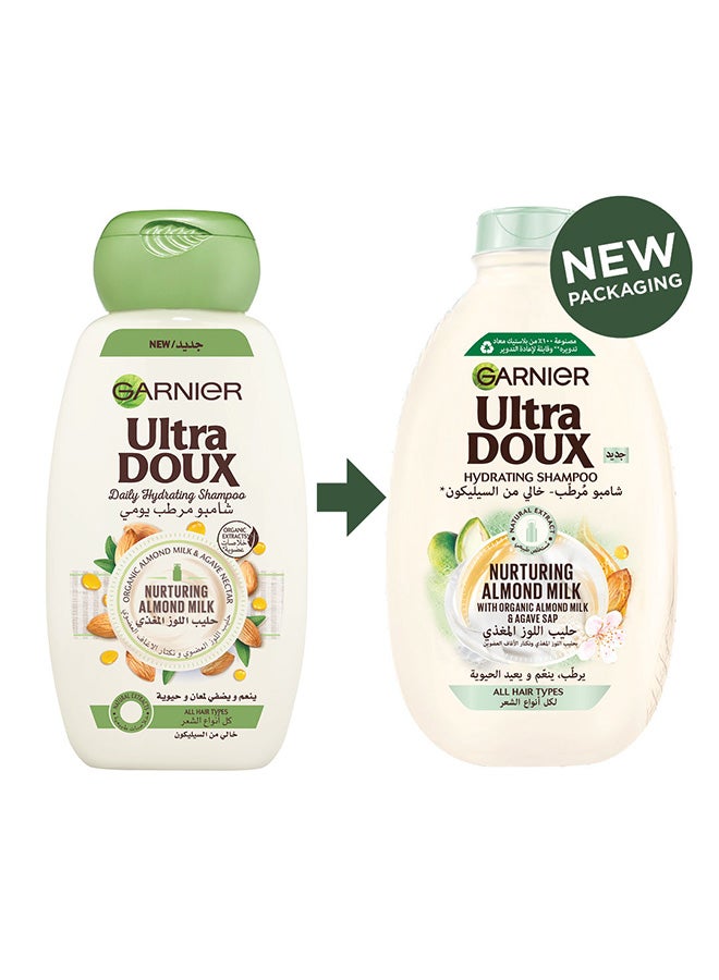 Ultra Doux Nurturing Almond Milk Shampoo 600ml - image 2