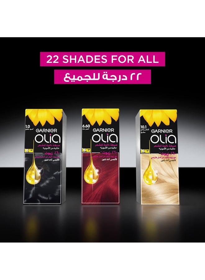 Olia Permanent Hair Color No Ammonia 1.0 Deep Black - image 9