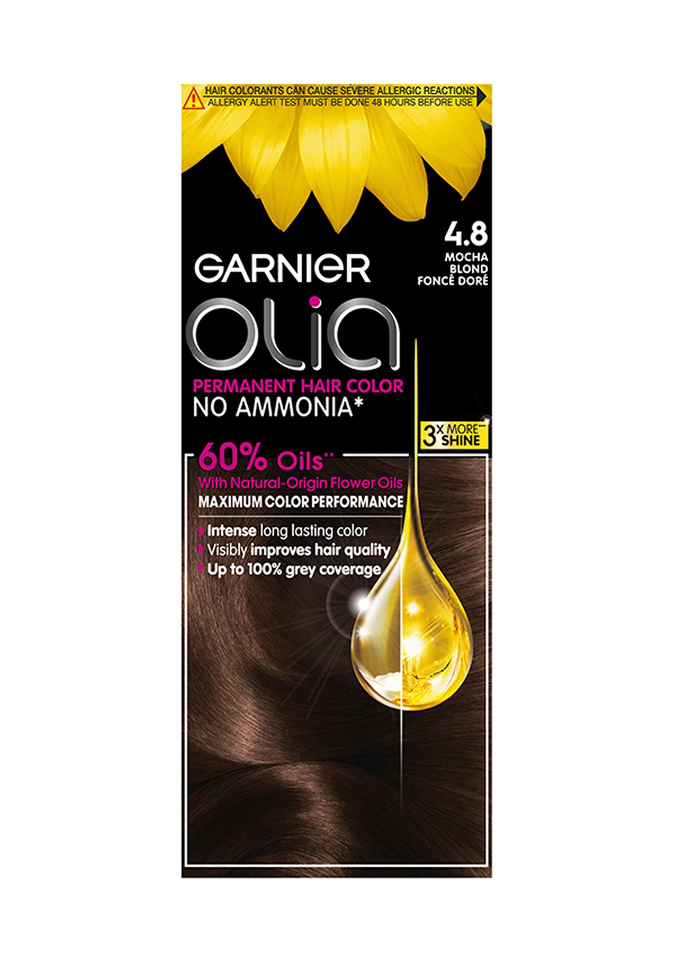 Olia No Ammonia Permanent Haircolor 4.8 Mocha