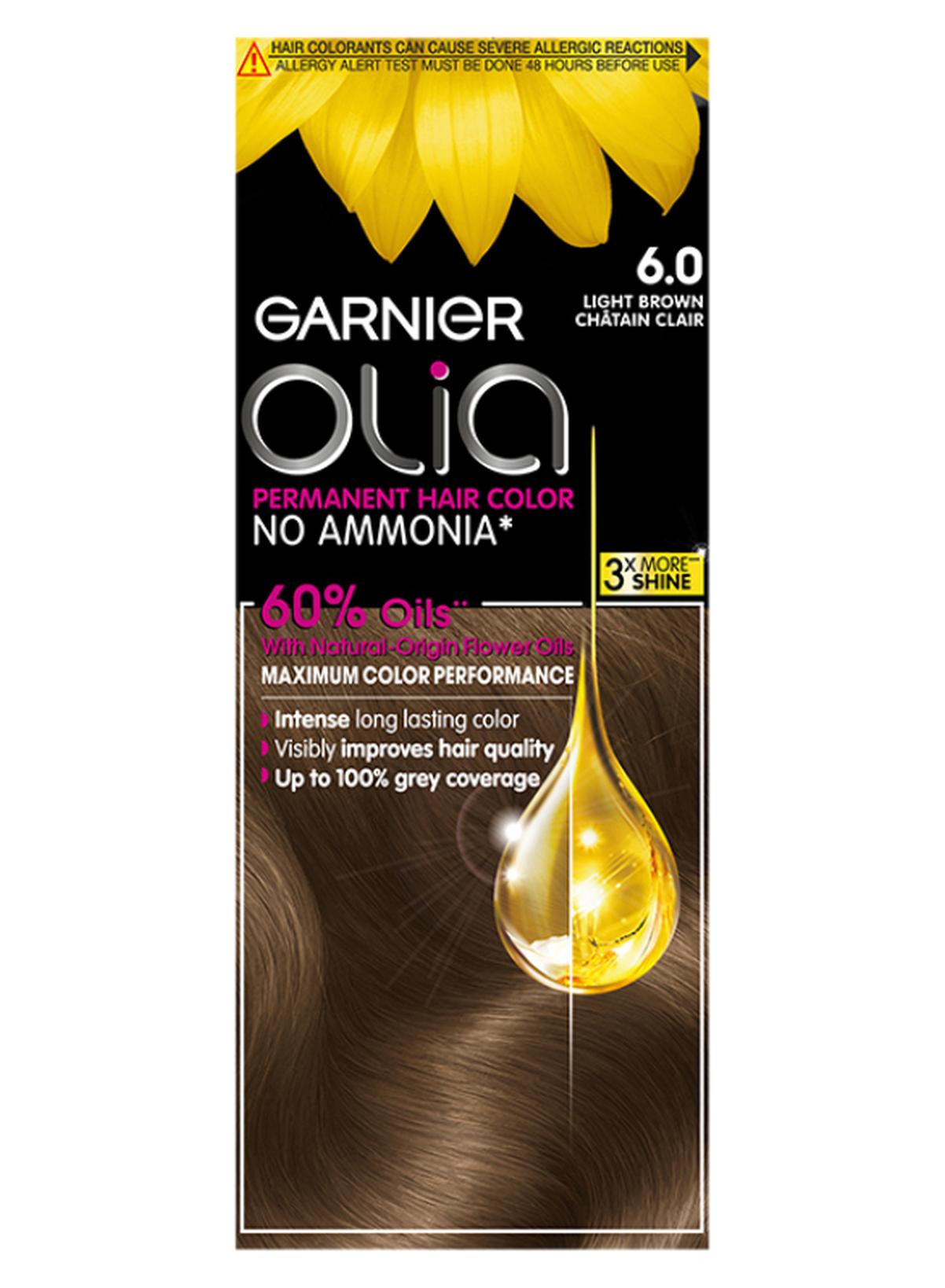 Olia No Ammonia Permanent Haircolor Powered Color 6.0 Light Brown