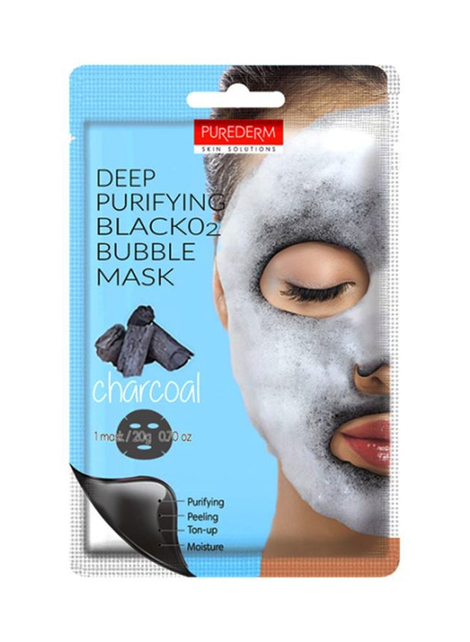 Deep Purifying Black O2 Bubble Face Mask - Charcoal 20grams