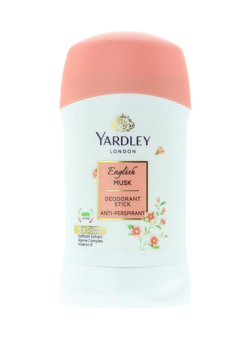 English Musk Anti Perspirant Stick 40grams