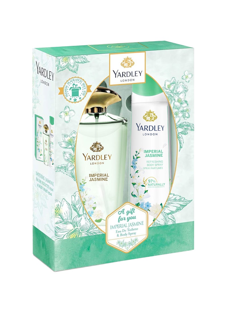 Imperial Jasmine EDT And Body Spray 125ml + 150ml Pack of 2