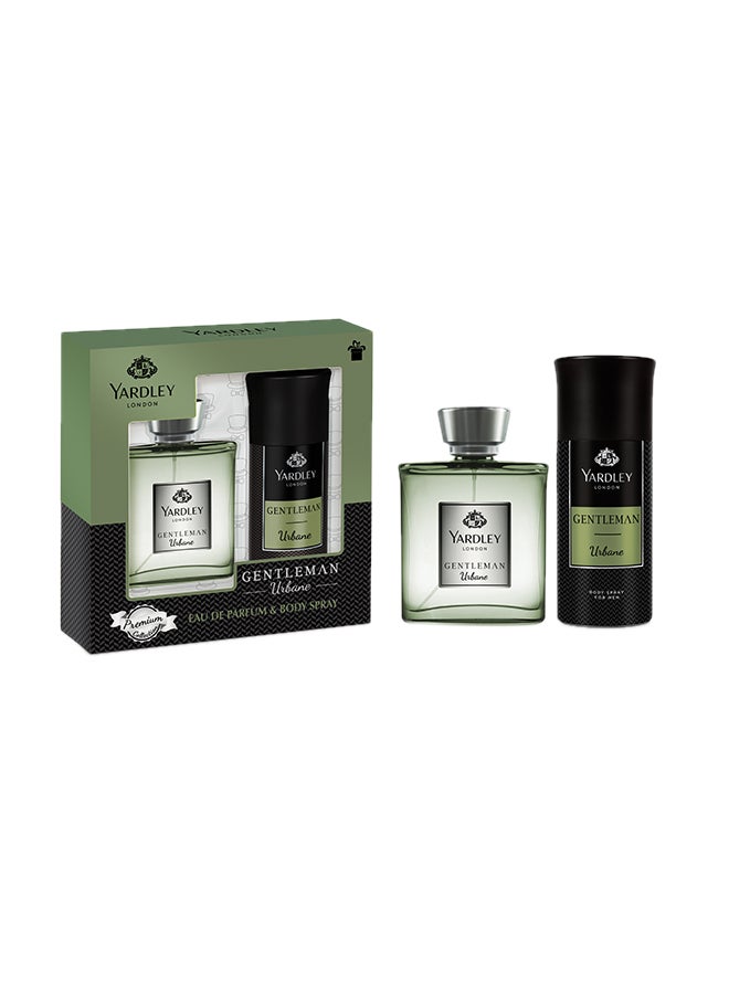 Urbane EAU DE Perfume And Body Spray Set 100ml +150ml Pack of 2