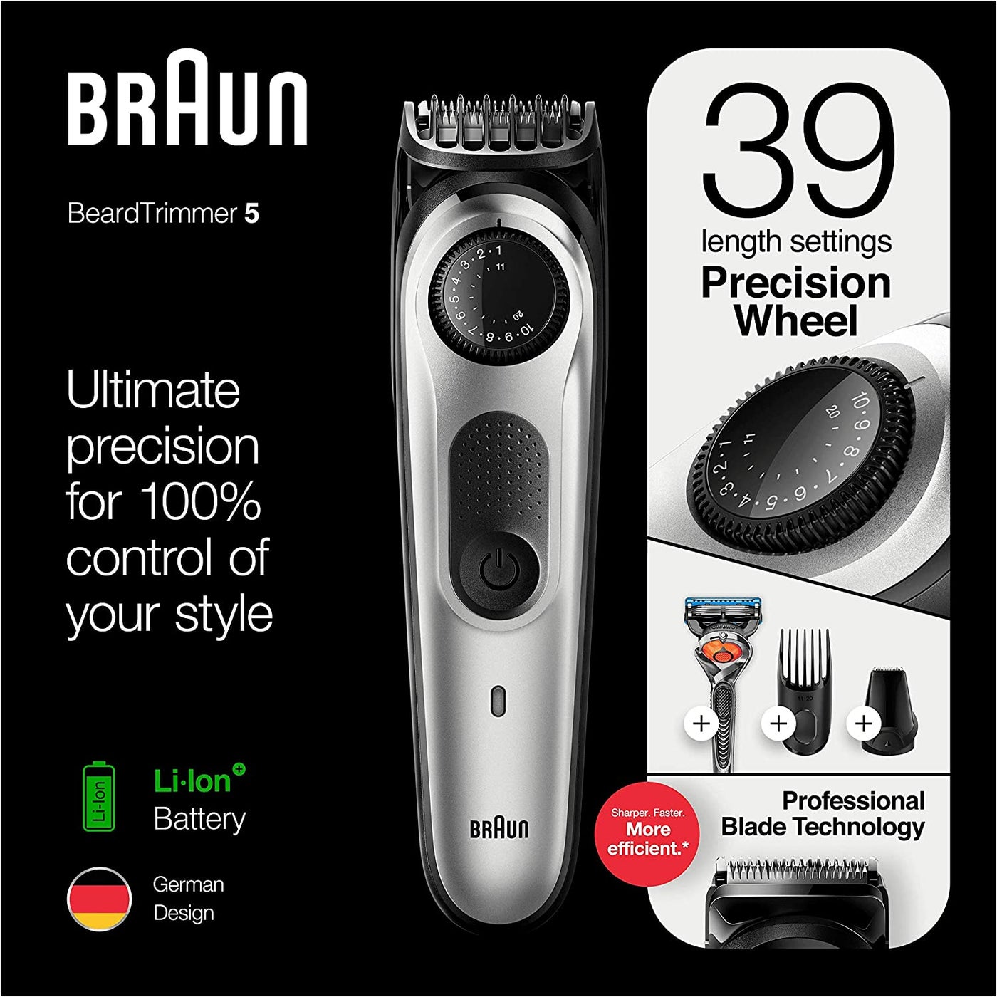 Beard Trimmer Kit BT5260 Black/Silver - image 7