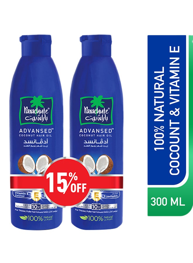Advansed Coconut Hair Oil Vitamin E 300ml Pack of 2