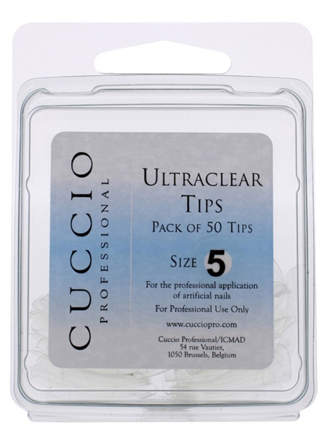 50-Piece Professional Artificial Nail Set Clear