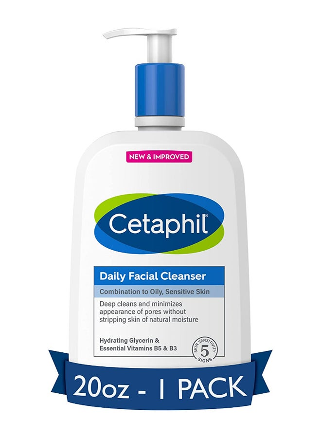 Daily Facial Cleanser Face Wash White 591ml