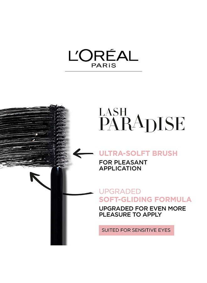 Lash Paradise Mascara - Intense Black Ricinus Gentle Oils Ultra Soft Brush Extra Black - image 3