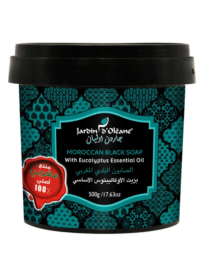 Moroccan Black Soap With Eucalyptus Oil 500grams