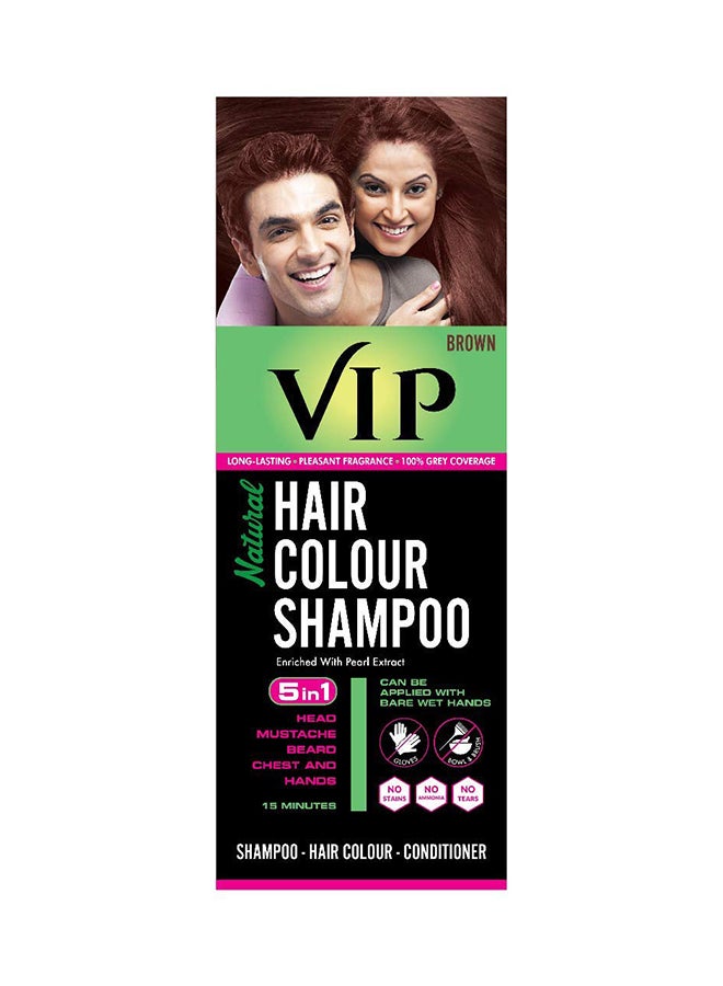 Natural Hair Colour Shampoo Brown 180ml