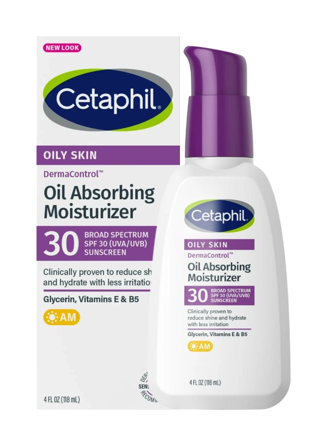Derma Control Oil Absorbing Moisturizer Spf 30, 4 Fl Oz Packaging May Vary