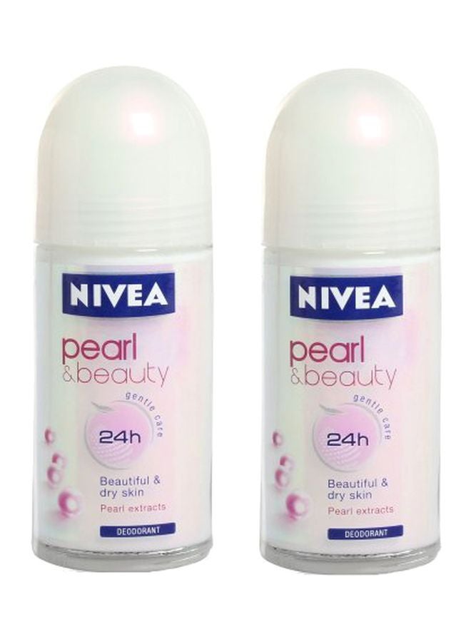 Pack Of 2 Pearl And Beauty Roll-On Deodrant 2 x 50ml