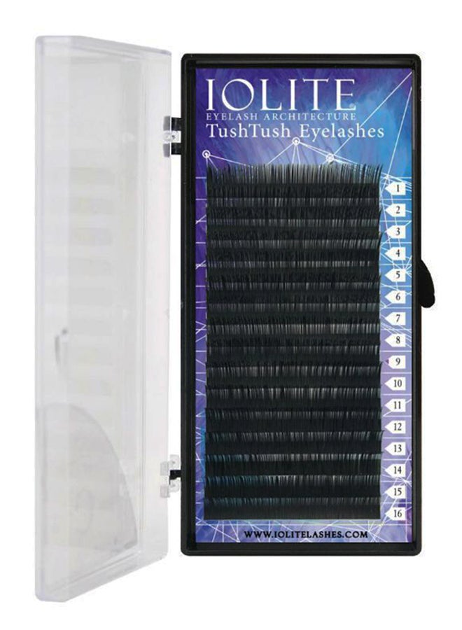 16-Piece C Curl TushTush Eyelashes Set Black