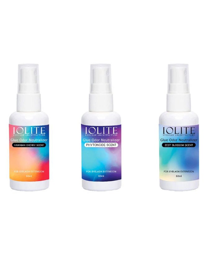 3-Piece Odor Neutralizers Glue Spray Set White/Clear