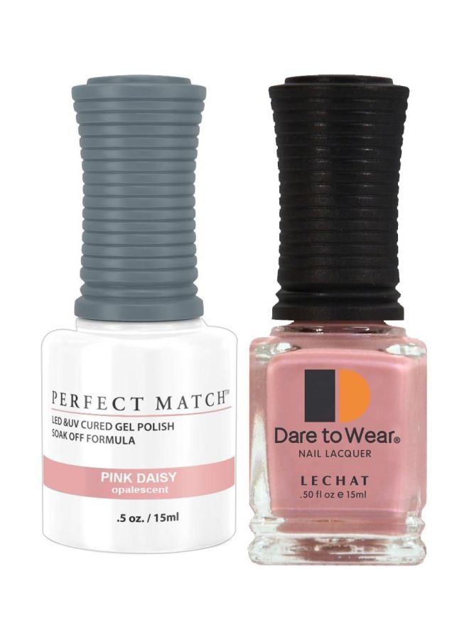 Dare To Wear Gelish Nail Polish With Perfect Match Soak Off Formula Pink Daisy