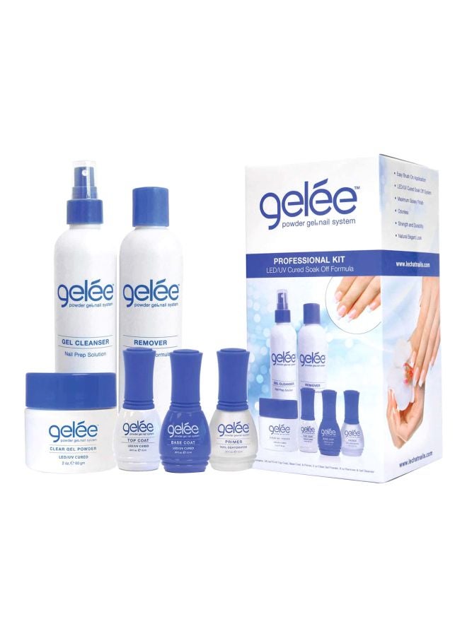 6-Piece Gelee Professional Kit Clear/White