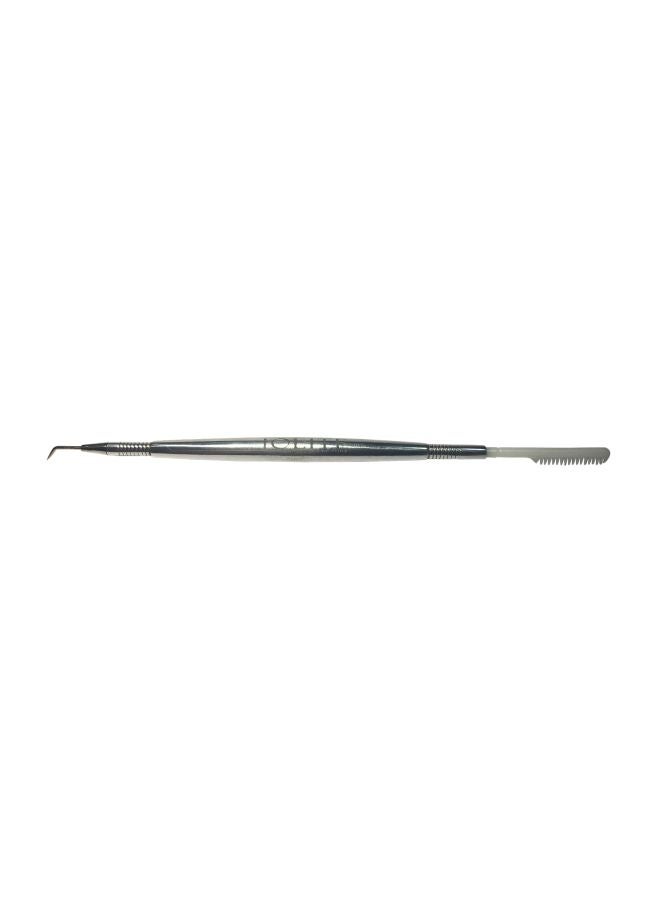 Eyelash Architecture Lifting And Grooming Tool Silver/White