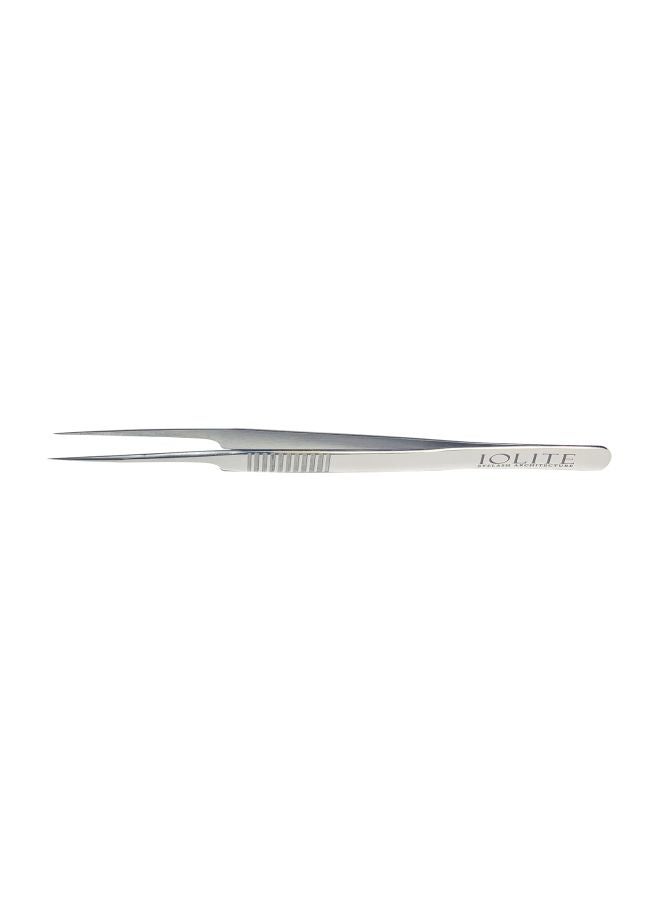 Eyelash Architecture Straight Curved Tweezers Silver
