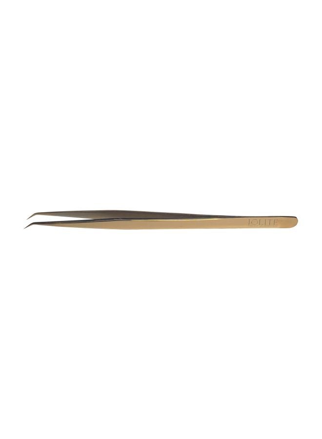 Eyelash Architecture Isolation Tweezers Gold