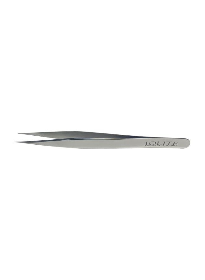 Eyelash Architecture Straight Tweezers Silver