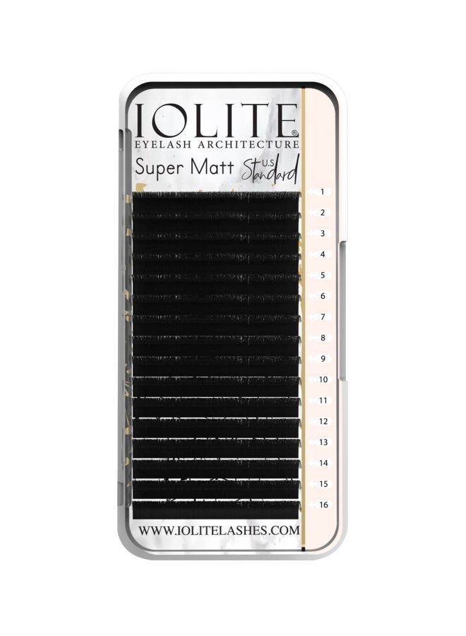 Pair Of 8 Super Matt D Curl Eyelash Extensions Black