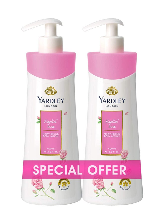Pack Of 2 Body Lotion English Rose 800ml