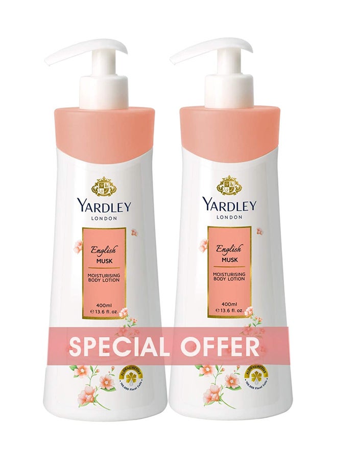 Pack Of 2 Body Lotion English Musk 800ml