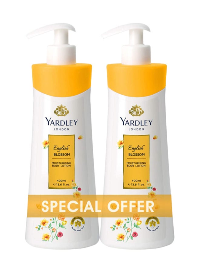 Pack Of 2 Body Lotion English Blossom Multicolour 800ml