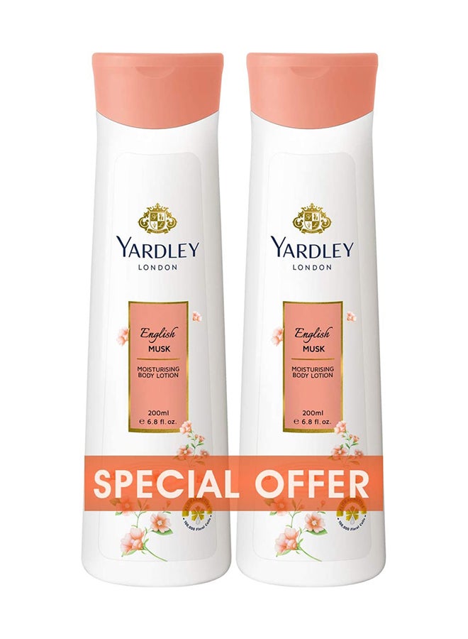 Pack Of 2 Body Lotion English Musk 400ml