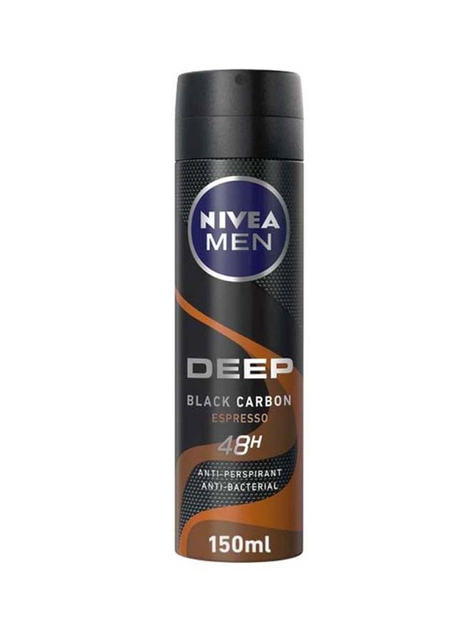 Deep Black Carbon Espresso Anti-Persirant Spray 150ml