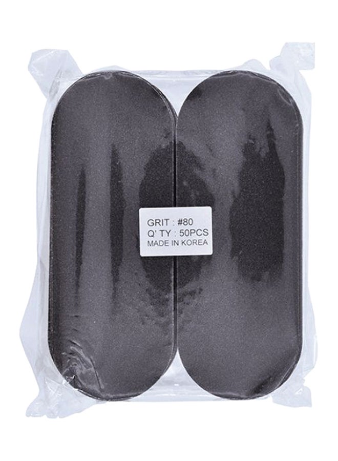 Pack Of 50 Foot File Grit Sticker Black