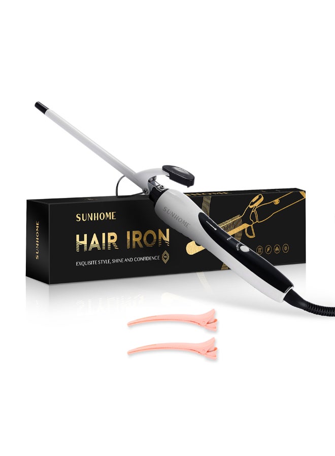 Professional Thin Hair Curler 9mm White/Black 400ml