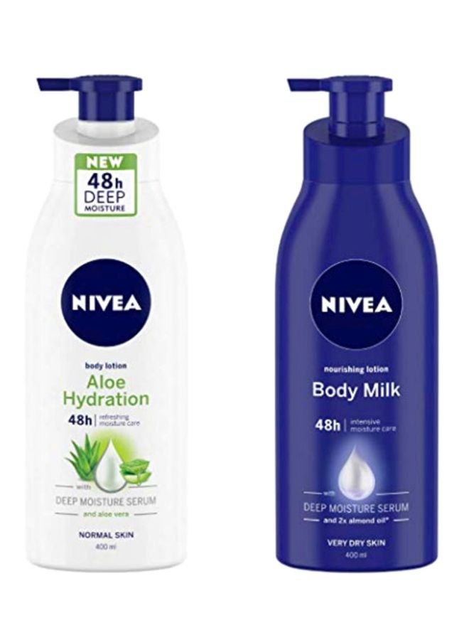 Aloe Hydration Body Lotion With Deep Moisture Serum 400+400ml