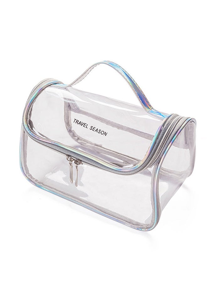 Travel Season Waterproof Cosmetic Bag White