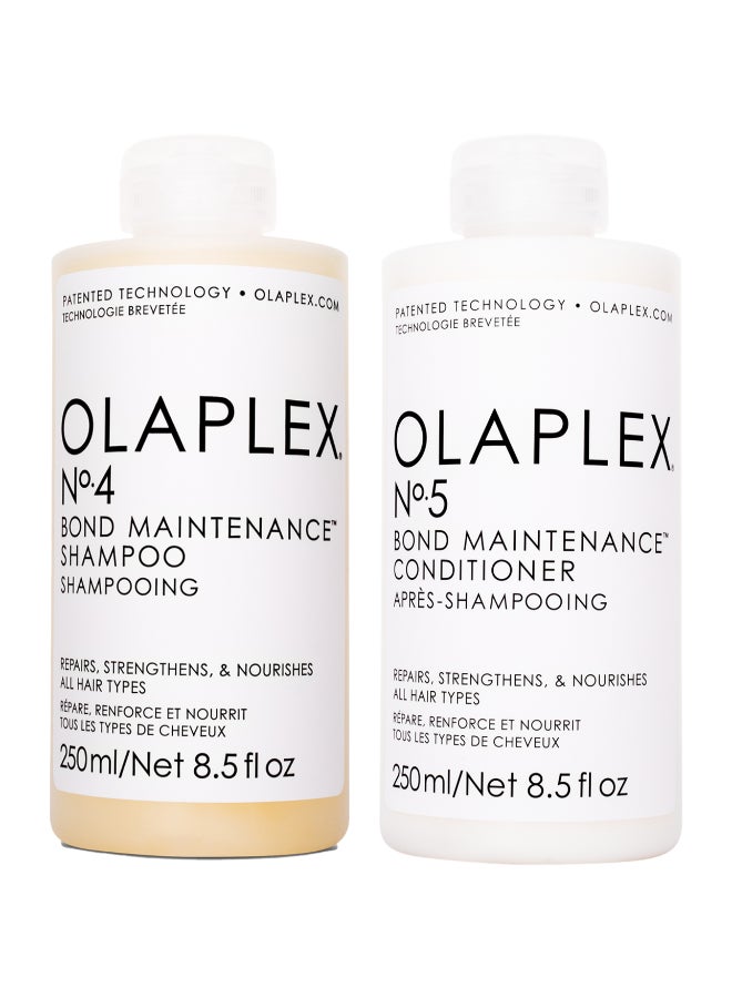 2-Piece No.4 Bond Maintenance Shampoo And No.5 Conditioner Set White 250x2ml