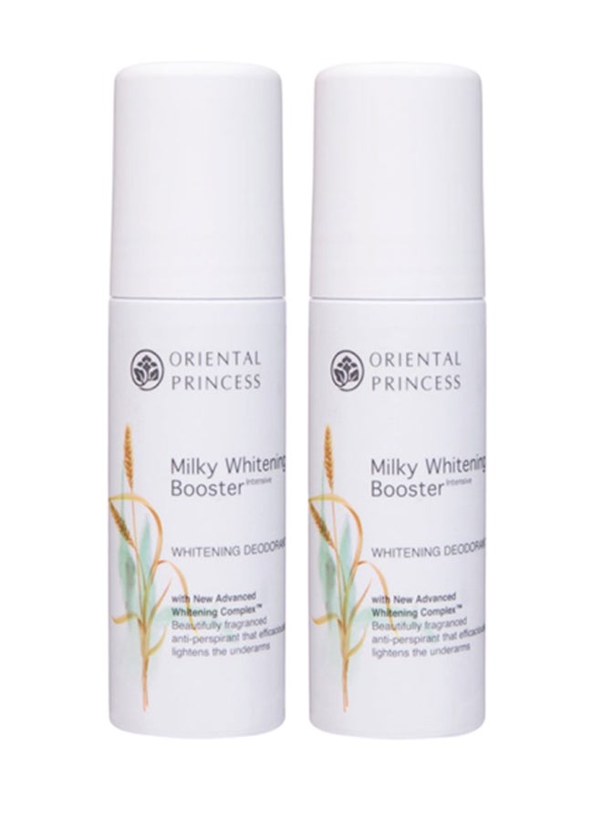 Pack Of 2 Milky Whitening Booster Intensive Whitening Deodorant 70x2ml